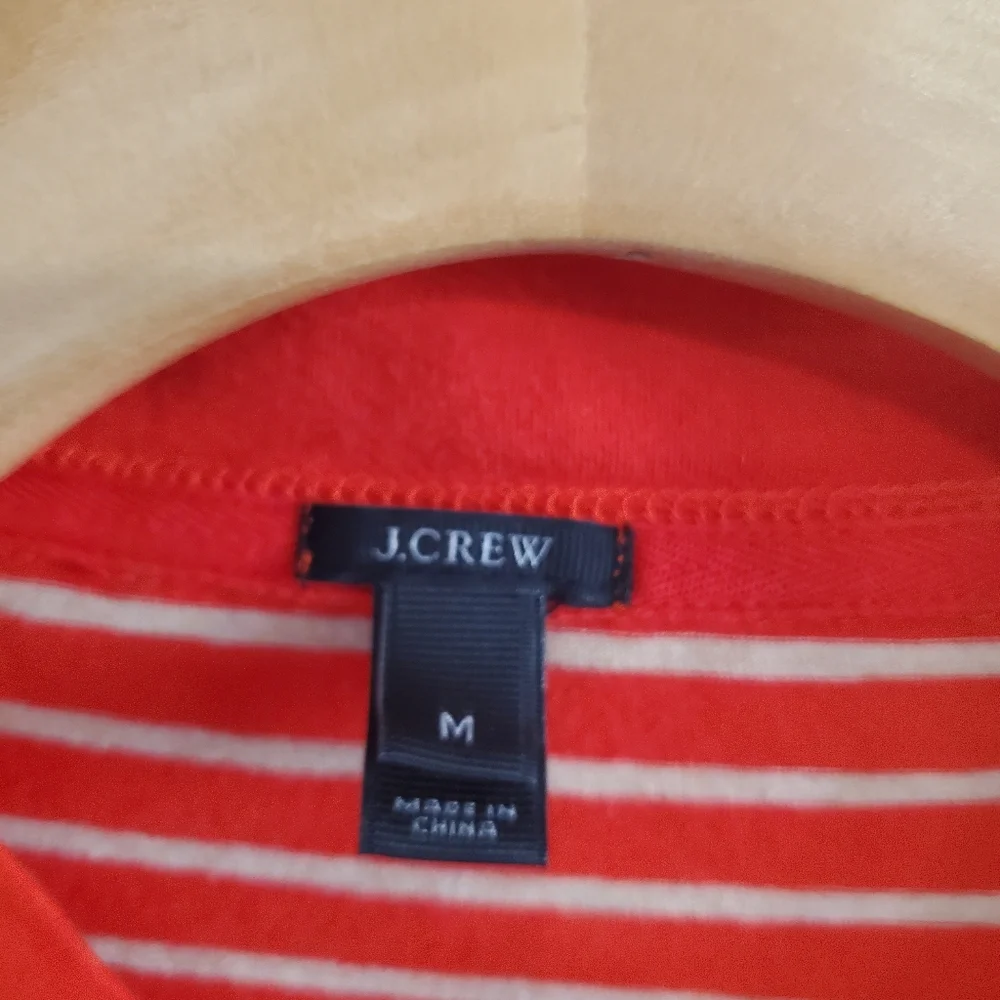 Jcrew Womens Red Striped Union One Piece Pajama Size M Long Johns Loungewear